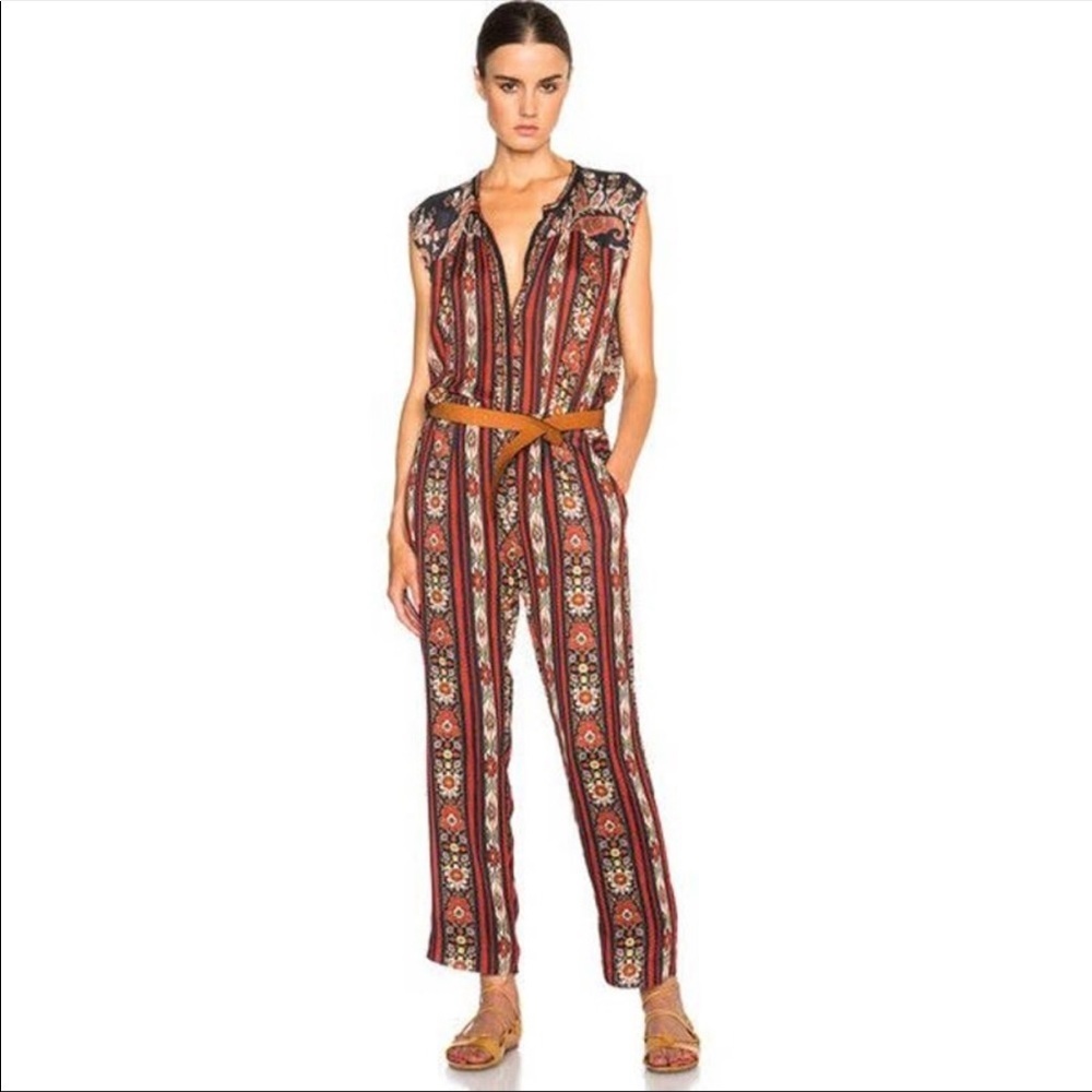 Isabel Marant Etoile Tad Paisley Print Jumpsuit-Size Medium - Picture 1 of 12